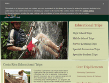 Tablet Screenshot of costaricaexplorations.org